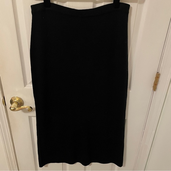 George Dresses & Skirts - George black acrylic knit maxi skirt size large